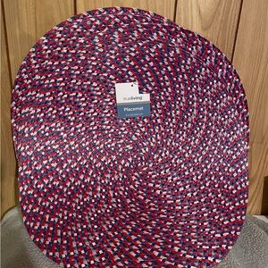 Trueliving Red and Blue Woven Placemat